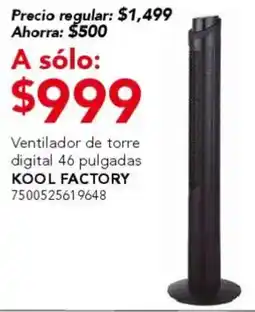 City Club Kool factory ventilador de torre digital oferta