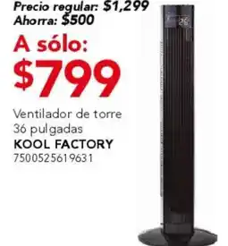 City Club Kool factory ventilador de torre oferta