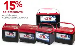 City Club LTH Acumuladores códigos seleccionados oferta