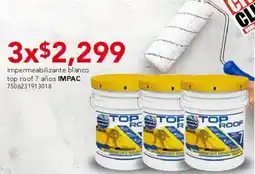 City Club Impac impermeabilizante blanco top roof 7 años oferta