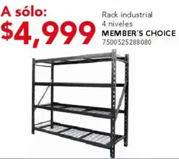 City Club Member's choice rack industrial 4 niveles oferta