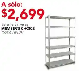 City Club Member's choice estante ó niveles oferta