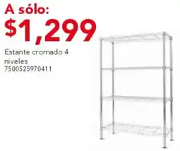 City Club Estante cromado 4 niveles oferta