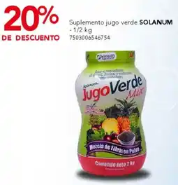 City Club Solanum suplemento jugo verde oferta