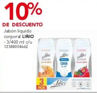 City Club Lirio jabón liquido corporal oferta