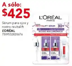 City Club L'oréal sérum para ojos y rostro revitalift oferta