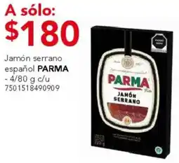 City Club Parma jamón serrano español oferta