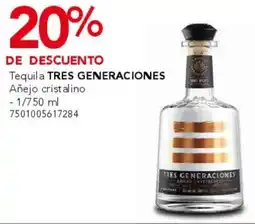 City Club Tres generaciones tequila añejo cristalino oferta