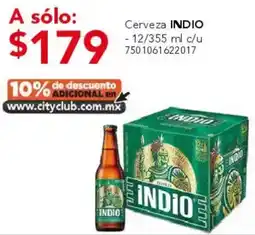 City Club Indio cerveza oferta