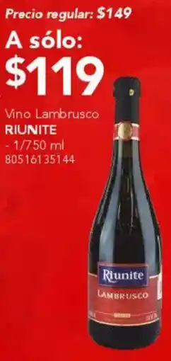 City Club Riunite vino lambrusco oferta