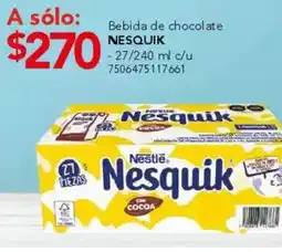 City Club Nesquik bebida de chocolate oferta
