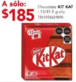 City Club Kit kat chocolate oferta