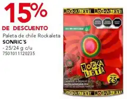 City Club Sonric's paleta de chile rockaleta oferta