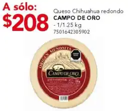 City Club Campo de oro queso chihuahua redondo oferta