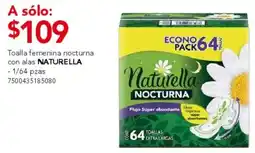 City Club Naturella toalla femenina nocturna con alas oferta