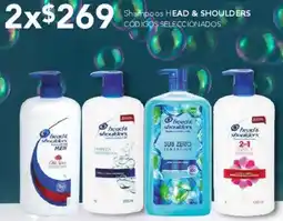 City Club Head & shoulders shampoos códigos seleccionados oferta