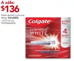 City Club Colgate pasta dental luminous white oferta