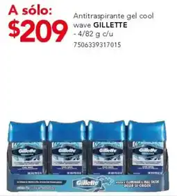City Club Gillette antitraspirante gel cool wave oferta