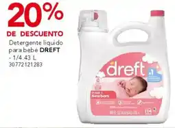 City Club Dreft detergente liquido para bebé oferta