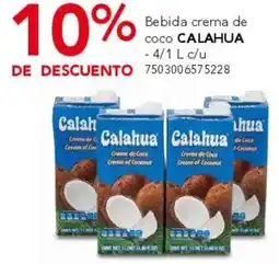City Club Calahua bebida crema de coco oferta