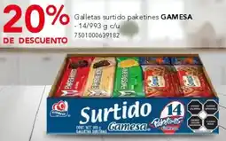 City Club Gamesa galletas surtido paketines oferta