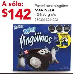 City Club Marinela pastel mini pingüino oferta
