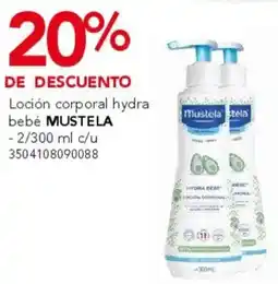 City Club Mustela loción corporal hydra bebé oferta