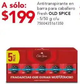 City Club Old spice antitranspirante en barra para caballero fresh oferta