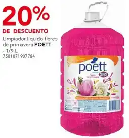City Club Poett limpiador liquido flores de primavera oferta