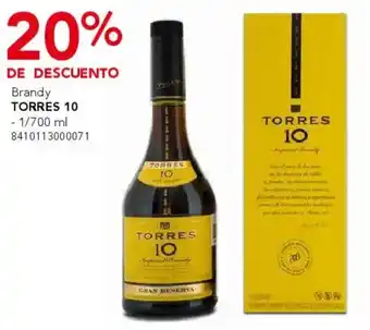 City Club Torres 10 brandy oferta
