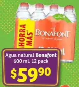 Soriana Híper Bonafont agua natural oferta