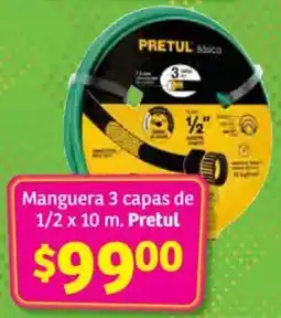 Soriana Híper Pretul manguera 3 capas oferta