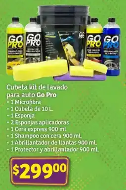 Soriana Híper Cubeta kit de lavado para auto go pro oferta