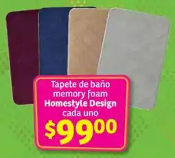 Soriana Híper Homestyle design tapete de baño memory foam oferta