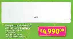 Soriana Híper Minisplit 1 tonelada on-off oferta