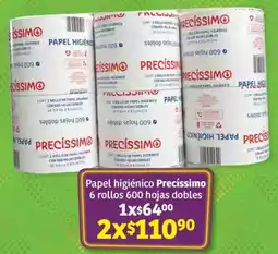 Soriana Híper Precíssimo papel higiénico oferta