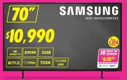 Soriana Híper Samsung smart tv 70" oferta