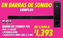 Soriana Híper Barra de sonido fol oferta