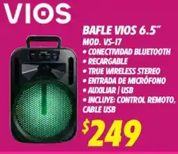 Soriana Híper Vios bafle 6.5" oferta