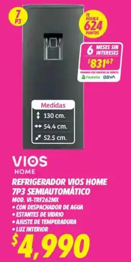 Soriana Híper VIOS HOME REFRIGERADOR oferta