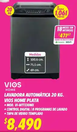 Soriana Híper Vios home lavadora automática oferta