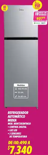 Soriana Híper Midea refrigerador automático oferta