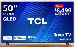 Walmart Tcl roku tv 50" oferta