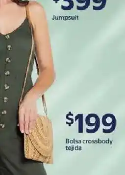 Walmart Bolsa crossbody tejida oferta