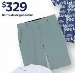 Walmart Bermuda de gabardina oferta