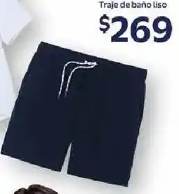Walmart Traje de baño liso oferta