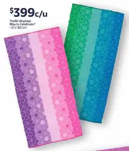 Walmart Toalla de playa way to celebrate oferta