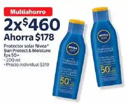 Walmart Nivea sun protect & moisture fps 50+ oferta