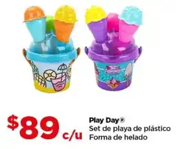 Bodega Aurrerá Play day set de playa de plástico forma de helado oferta