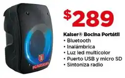 Bodega Aurrerá Kalser bocina portátil oferta